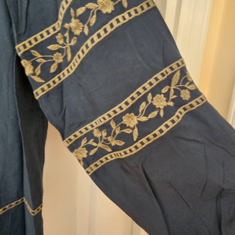 J.Jill Heavily Embroidered Tunic Top XL - Picture 5 of 8